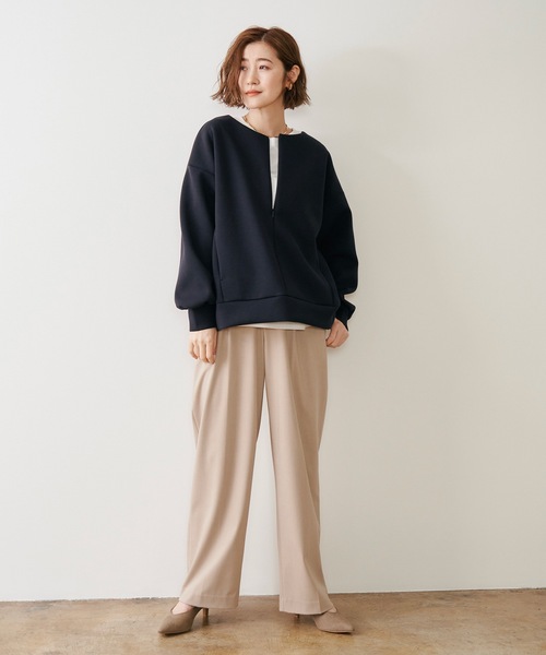 ダンボールフロント2wayクルーネックプルオーバー Emma Taylor