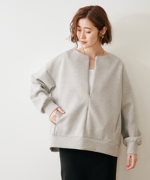 ダンボールフロント2wayクルーネックプルオーバー Emma Taylor