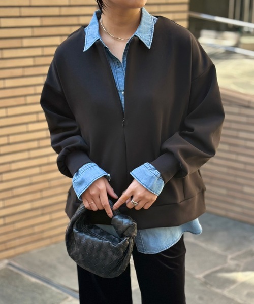 ダンボールフロント2wayクルーネックプルオーバー Emma Taylor