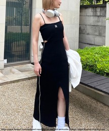 BACK TO THE FIELD | 【MLB】サイドオープンキャミロングワンピース(ワンピース)