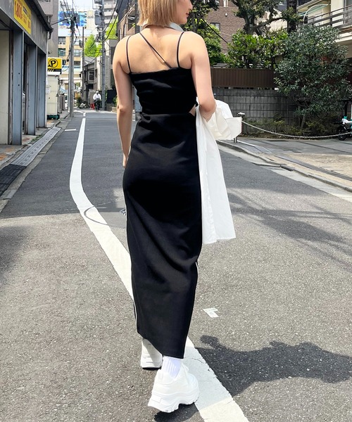 soorploom ワンピース セール】 ドッキングニットシルエットワンピース （ロング・マキシ丈