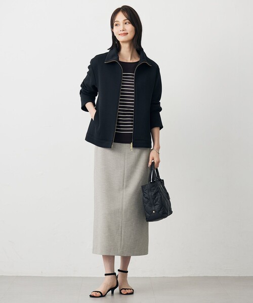 J.PRESS Ladies（J.プレス レディス）の「バスクボーダー カットソー（Tシャツ/カットソー・レディース・パープル系1/ライトグレー系1/黄土色系1・SMALL）」の14枚目の写真