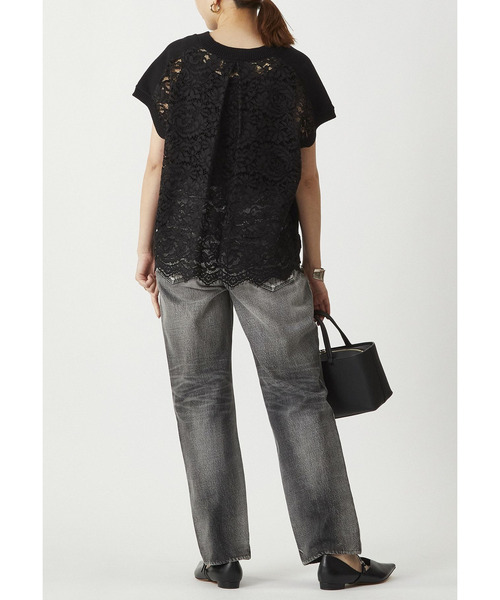 1er Arrondissement（プルミエアロンディスモン）の「バックレースコットンプルオーバー（ニット/セーター・レディース・オフホワイト/ブラック系その他3・FREE）」の8枚目の写真