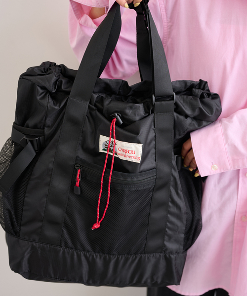 U by SPICK&SPAN（ユーバイスピックアンドスパン）の「CARIBOU MOUNTAINEERING 別注 L/W PACK TOTE（バックパック/リュック・レディース・ブラウン/ブラック・FREE）」の21枚目の写真