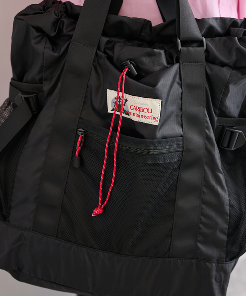 U by SPICK&SPAN（ユーバイスピックアンドスパン）の「CARIBOU MOUNTAINEERING 別注 L/W PACK TOTE（バックパック/リュック・レディース・ブラウン/ブラック・FREE）」の22枚目の写真