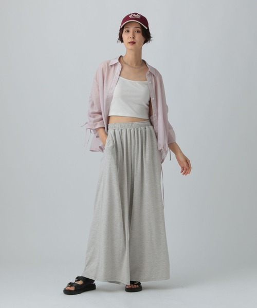 LEPSIM（レプシィム）の「カットイージーワイドパンツ　499173（その他パンツ・レディース・カーキ/グレー/チャコールグレー・FREE）」の9枚目の写真