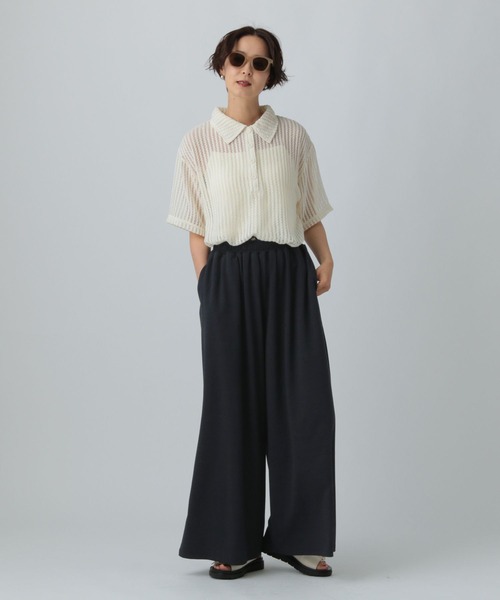 LEPSIM（レプシィム）の「カットイージーワイドパンツ　499173（その他パンツ・レディース・カーキ/グレー/チャコールグレー・FREE）」の14枚目の写真