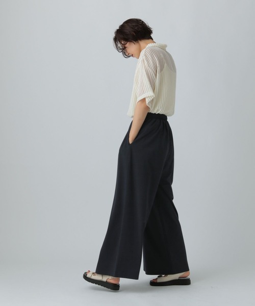 LEPSIM（レプシィム）の「カットイージーワイドパンツ　499173（その他パンツ・レディース・カーキ/グレー/チャコールグレー・FREE）」の15枚目の写真