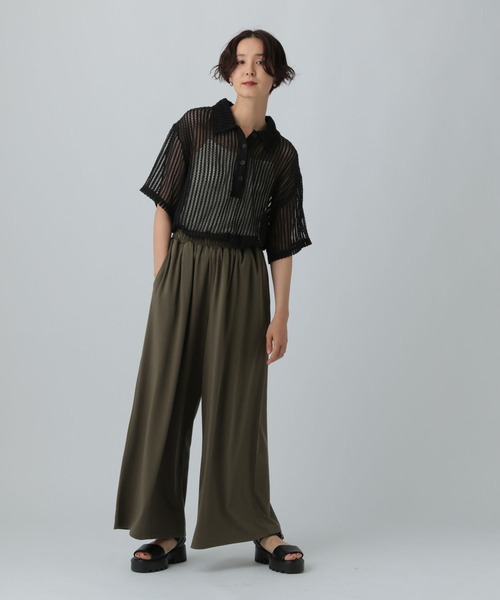 LEPSIM（レプシィム）の「カットイージーワイドパンツ　499173（その他パンツ・レディース・カーキ/グレー/チャコールグレー・FREE）」の21枚目の写真