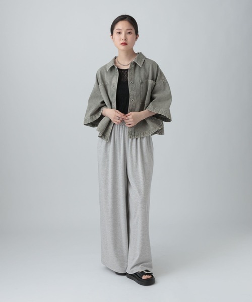 LEPSIM（レプシィム）の「カットイージーワイドパンツ　499173（その他パンツ・レディース・カーキ/グレー/チャコールグレー/グレー系その他/イエロー系その他・FREE）」の11枚目の写真