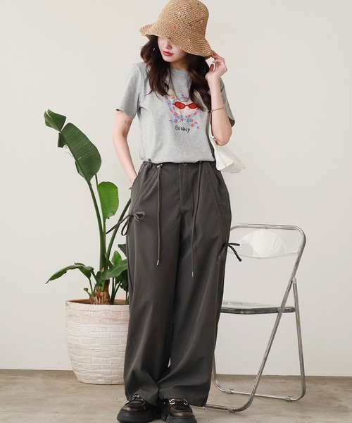 ROOPTOKYO（ループトウキョウ）の「スカーフCATプリント半袖Tシャツ（Tシャツ/カットソー・レディース・ホワイト/ネイビー/グレー・FREE）」の18枚目の写真