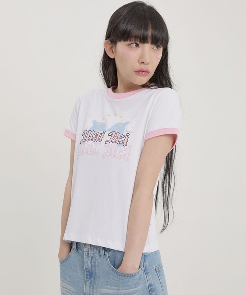 WaiKei（ワイケイ）の「【UNISEX】Wai Kei／エンゼルイルカT（Tシャツ/カットソー・レディース・ホワイト/ブラック・SMALL/MEDIUM）」の8枚目の写真