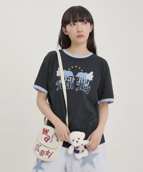 WaiKei（ワイケイ）の「【UNISEX】Wai Kei／エンゼルイルカT（Tシャツ/カットソー・レディース・ホワイト/ブラック・SMALL/MEDIUM）」の12枚目の写真
