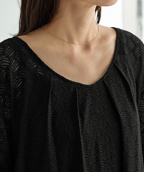 STYLE DELI(スタイルデリ)の「【LUXE】ウェーブレースロングワンピース(ワンピース・レディース・ブラック・01/02)」の7枚目の写真