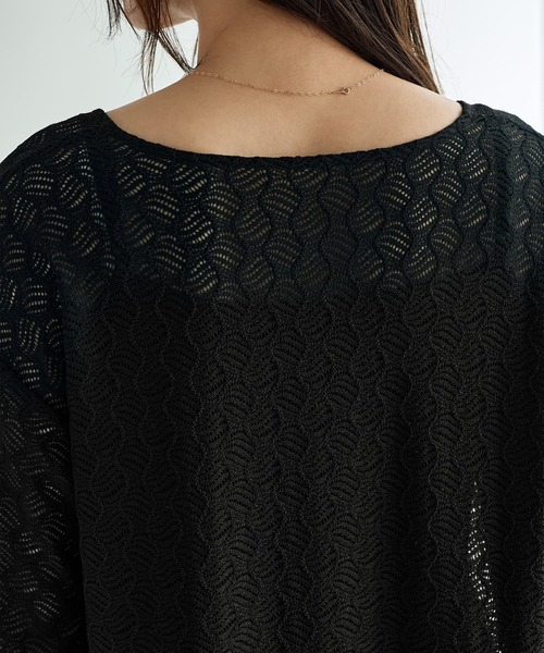 STYLE DELI(スタイルデリ)の「【LUXE】ウェーブレースロングワンピース(ワンピース・レディース・ブラック・01/02)」の10枚目の写真
