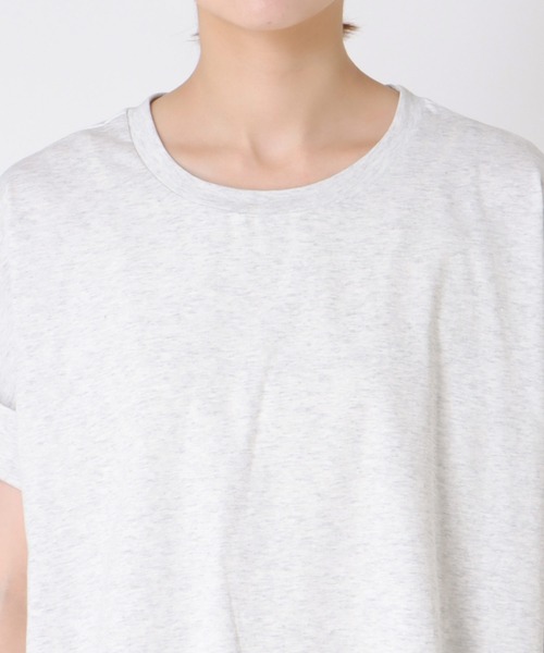 Cepica(セピカ)の「バックプリント異素材バイカラーTシャツ(Tシャツ/カットソー・レディース・グレー/ベージュ・FREE)」の19枚目の写真