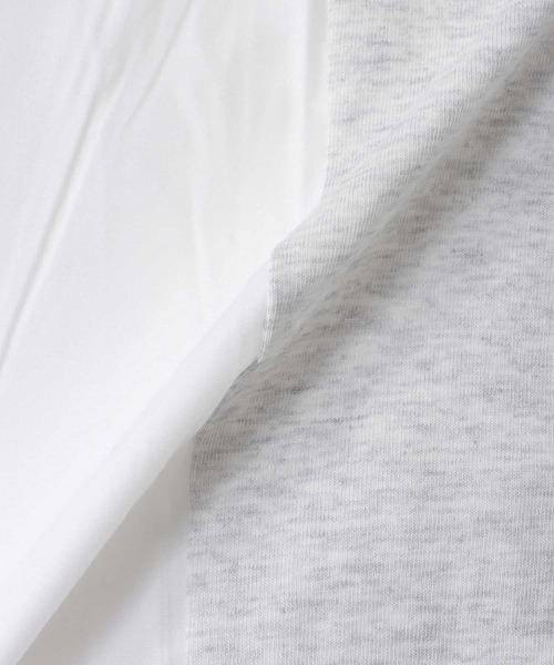 Cepica(セピカ)の「バックプリント異素材バイカラーTシャツ(Tシャツ/カットソー・レディース・グレー/ベージュ・FREE)」の22枚目の写真