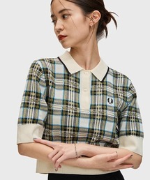 フレッドペリー　ＦＲＥＤ　ＰＥＲＲＹ　チェック　 ポロシャツ セール】Check Print Mesh Polo Shirt／チェックプリント