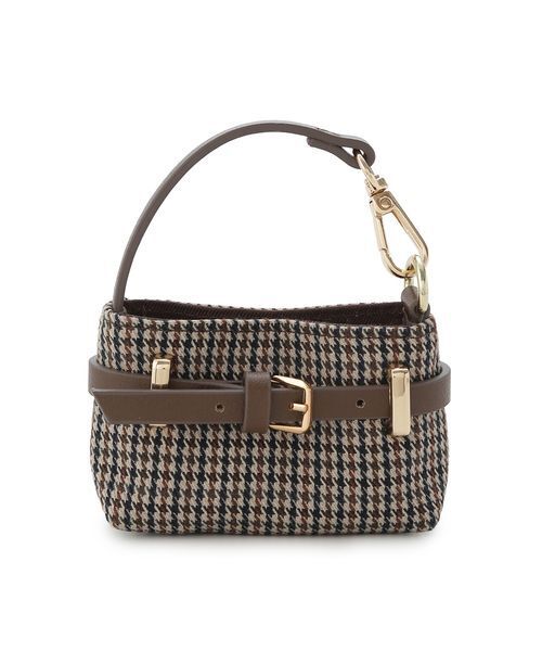 LILY BROWN（リリーブラウン）の「ミニマルバッグチャーム（キーホルダー・レディース・レオパード/アイボリー/チェック・F）」の3枚目の写真