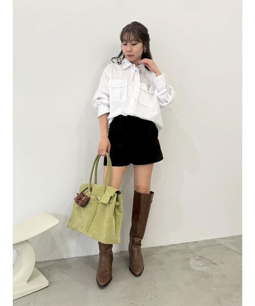 LILY BROWN（リリーブラウン）の「ミニマルバッグチャーム（キーホルダー・レディース・レオパード/アイボリー/チェック・F）」の5枚目の写真