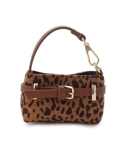 LILY BROWN（リリーブラウン）の「ミニマルバッグチャーム（キーホルダー・レディース・レオパード/アイボリー/チェック・F）」の6枚目の写真