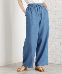 THE SHOP TK | デニムイージーワイドパンツ【洗える】(その他パンツ)