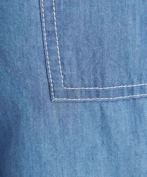 THE SHOP TK （ザ ショップ ティーケー ）の「デニムイージーワイドパンツ【洗える】（その他パンツ・レディース・ネイビー/ライトブルー・13/12）」の7枚目の写真