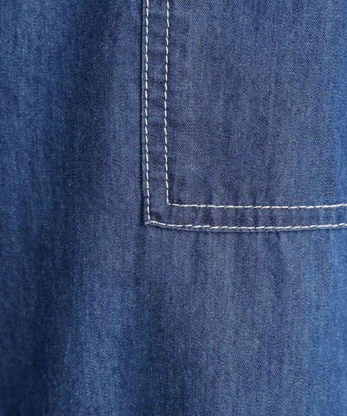 THE SHOP TK （ザ ショップ ティーケー ）の「デニムイージーワイドパンツ【洗える】（その他パンツ・レディース・ネイビー/ライトブルー・13/12）」の10枚目の写真