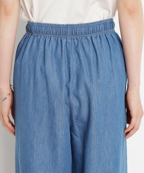 THE SHOP TK （ザ ショップ ティーケー ）の「デニムイージーワイドパンツ【洗える】（その他パンツ・レディース・ネイビー/ライトブルー・13/12）」の15枚目の写真