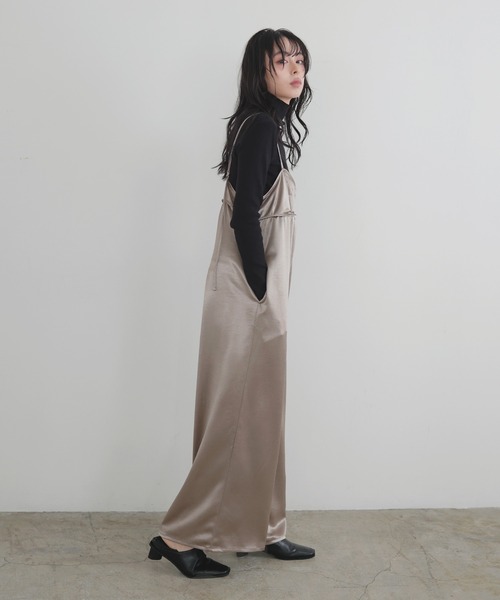 セール】サテンキャミオールインワン（つなぎ/オールインワン）｜LIAN