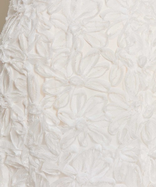 NOELA（ノエラ）の「フラワージャガードスカート（スカート・レディース・オフホワイト/ブラウン/ピンク・S/M）」の5枚目の写真