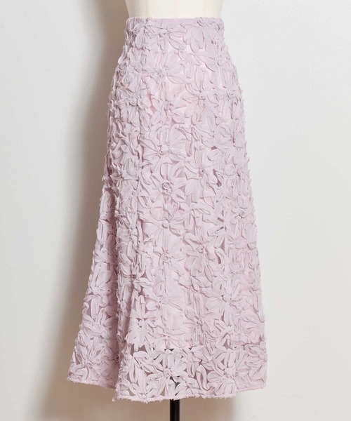 NOELA（ノエラ）の「フラワージャガードスカート（スカート・レディース・オフホワイト/ブラウン/ピンク・S/M）」の21枚目の写真