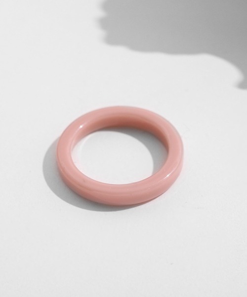 yu-ka(ユーカ)の「YU-KA:クリアカラーリング スリム clear color slim ringu(リング・レディース・クリア/アイボリー/イエロー/パープル/ブルー/グリーン/ピンク・FREE)」の6枚目の写真