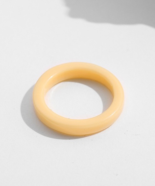 yu-ka(ユーカ)の「YU-KA:クリアカラーリング スリム clear color slim ringu(リング・レディース・クリア/アイボリー/イエロー/パープル/ブルー/グリーン/ピンク・FREE)」の5枚目の写真