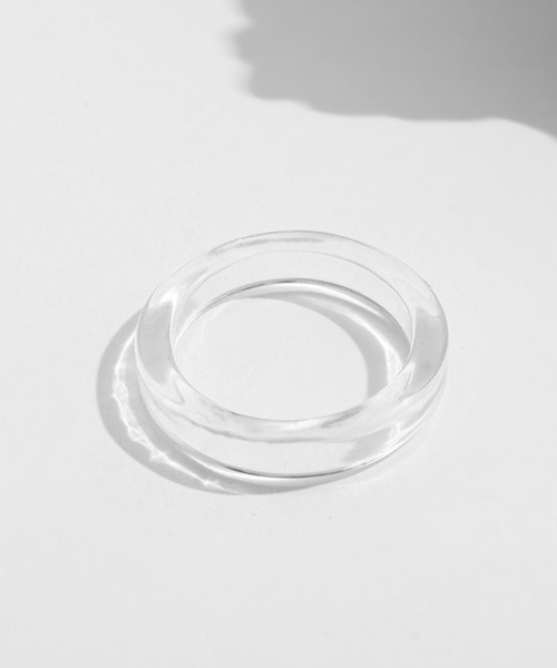 yu-ka(ユーカ)の「YU-KA:クリアカラーリング スリム clear color slim ringu(リング・レディース・クリア/アイボリー/イエロー/パープル/ブルー/グリーン/ピンク・FREE)」の7枚目の写真