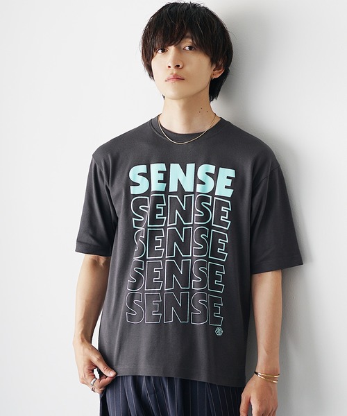MinoriTY（マイノリティ）の「【MinoriTY】ソフトタッチ×厚手仕立て センスグラデーションアートロゴデザインTシャツ ボックスシルエット メンズ 半袖Tシャツ 夏服（Tシャツ/カットソー・メンズ・ホワイト系その他/スミクロ/ブラック系その他/オフホワイト・L/M/S）」の8枚目の写真