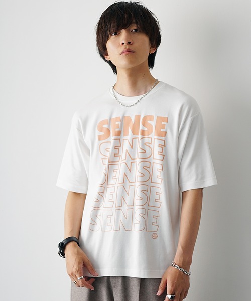 MinoriTY（マイノリティ）の「【MinoriTY】ソフトタッチ×厚手仕立て センスグラデーションアートロゴデザインTシャツ ボックスシルエット メンズ 半袖Tシャツ 夏服（Tシャツ/カットソー・メンズ・ホワイト系その他/スミクロ/ブラック系その他/オフホワイト・L/M/S）」の18枚目の写真