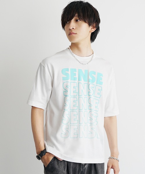 MinoriTY（マイノリティ）の「【MinoriTY】ソフトタッチ×厚手仕立て センスグラデーションアートロゴデザインTシャツ ボックスシルエット メンズ 半袖Tシャツ 夏服（Tシャツ/カットソー・メンズ・ホワイト系その他/スミクロ/ブラック系その他/オフホワイト・L/M/S）」の14枚目の写真