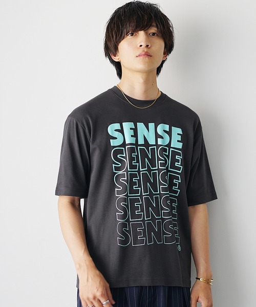 MinoriTY（マイノリティ）の「【MinoriTY】ソフトタッチ×厚手仕立て センスグラデーションアートロゴデザインTシャツ ボックスシルエット メンズ 半袖Tシャツ 夏服（Tシャツ/カットソー・メンズ・ホワイト系その他/スミクロ/ブラック系その他/オフホワイト・L/M/S）」の7枚目の写真