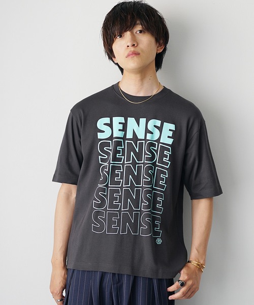 MinoriTY（マイノリティ）の「【MinoriTY】ソフトタッチ×厚手仕立て センスグラデーションアートロゴデザインTシャツ ボックスシルエット メンズ 半袖Tシャツ 夏服（Tシャツ/カットソー・メンズ・ホワイト系その他/スミクロ/ブラック系その他/オフホワイト・L/M/S）」の6枚目の写真