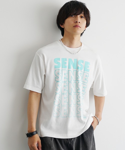 MinoriTY（マイノリティ）の「【MinoriTY】ソフトタッチ×厚手仕立て センスグラデーションアートロゴデザインTシャツ ボックスシルエット メンズ 半袖Tシャツ 夏服（Tシャツ/カットソー・メンズ・ホワイト系その他/スミクロ/ブラック系その他/オフホワイト・L/M/S）」の13枚目の写真
