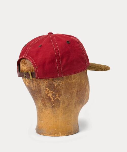 セール】コーデュロイビル オイルクロス ボール キャップ（キャップ