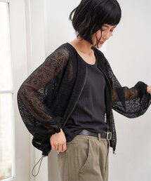 LBC | レースジップ6分ブルゾン(ブルゾン)