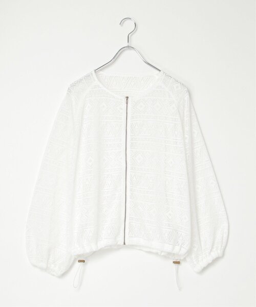 LBC（エルビーシー）の「レースジップ6分ブルゾン（ブルゾン・レディース・ブラック/ホワイト・M）」の8枚目の写真