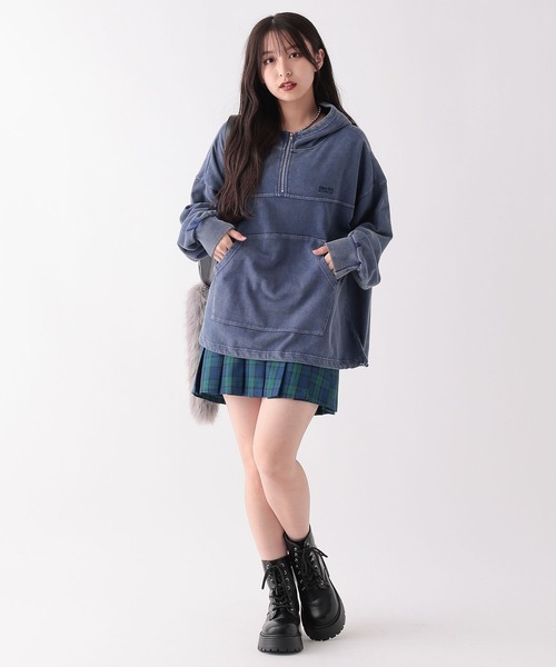 repipi armario（レピピ アルマリオ）の「AcidWashアノラックパーカー（パーカー・キッズ・ネイビー/ピンク/ブラック・MEDIUM/SMALL/LARGE）」の9枚目の写真