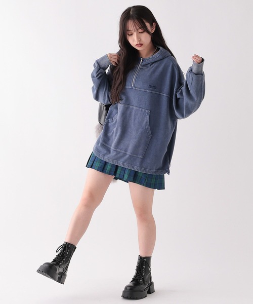 repipi armario（レピピ アルマリオ）の「AcidWashアノラックパーカー（パーカー・キッズ・ネイビー/ピンク/ブラック・MEDIUM/SMALL/LARGE）」の10枚目の写真