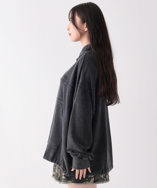 repipi armario（レピピ アルマリオ）の「AcidWashアノラックパーカー（パーカー・キッズ・ネイビー/ピンク/ブラック・MEDIUM/SMALL/LARGE）」の13枚目の写真