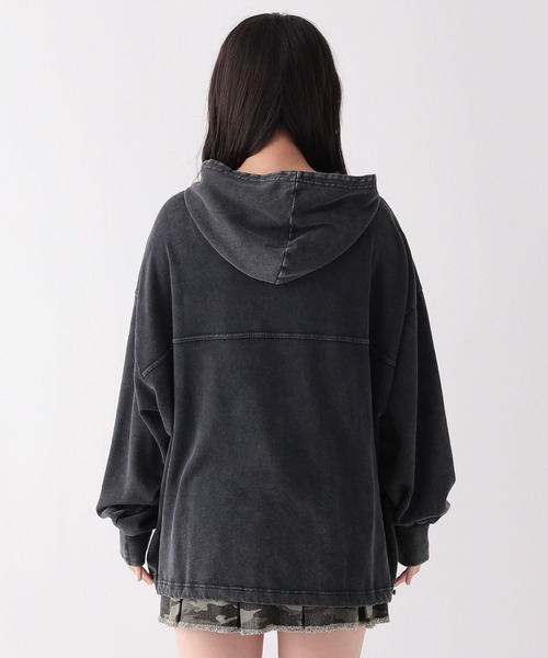 repipi armario（レピピ アルマリオ）の「AcidWashアノラックパーカー（パーカー・キッズ・ネイビー/ピンク/ブラック・MEDIUM/SMALL/LARGE）」の14枚目の写真