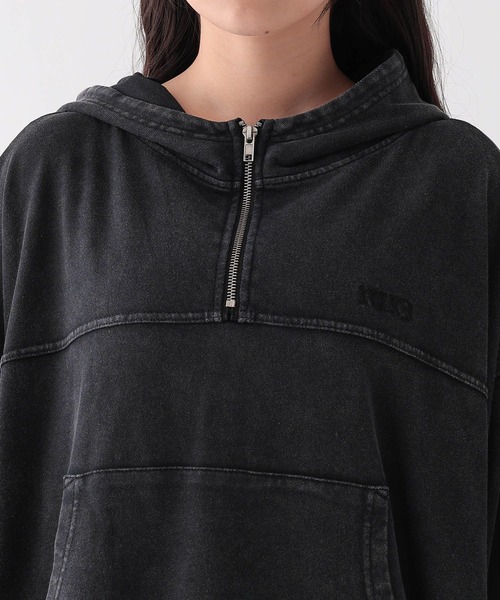 repipi armario（レピピ アルマリオ）の「AcidWashアノラックパーカー（パーカー・キッズ・ネイビー/ピンク/ブラック・MEDIUM/SMALL/LARGE）」の15枚目の写真