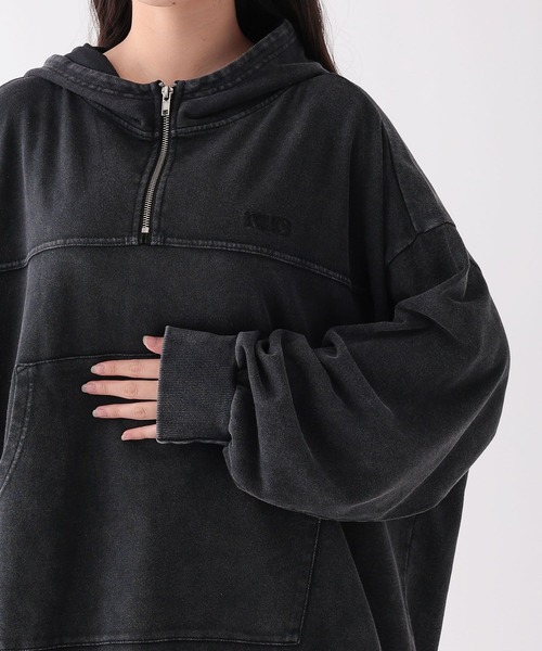 repipi armario（レピピ アルマリオ）の「AcidWashアノラックパーカー（パーカー・キッズ・ネイビー/ピンク/ブラック・MEDIUM/SMALL/LARGE）」の16枚目の写真